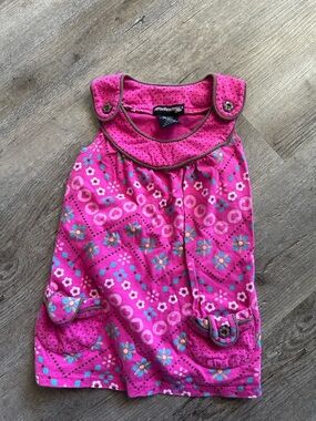 Y2K/90s Eyeshadow Hot Pink Floral Button Dress